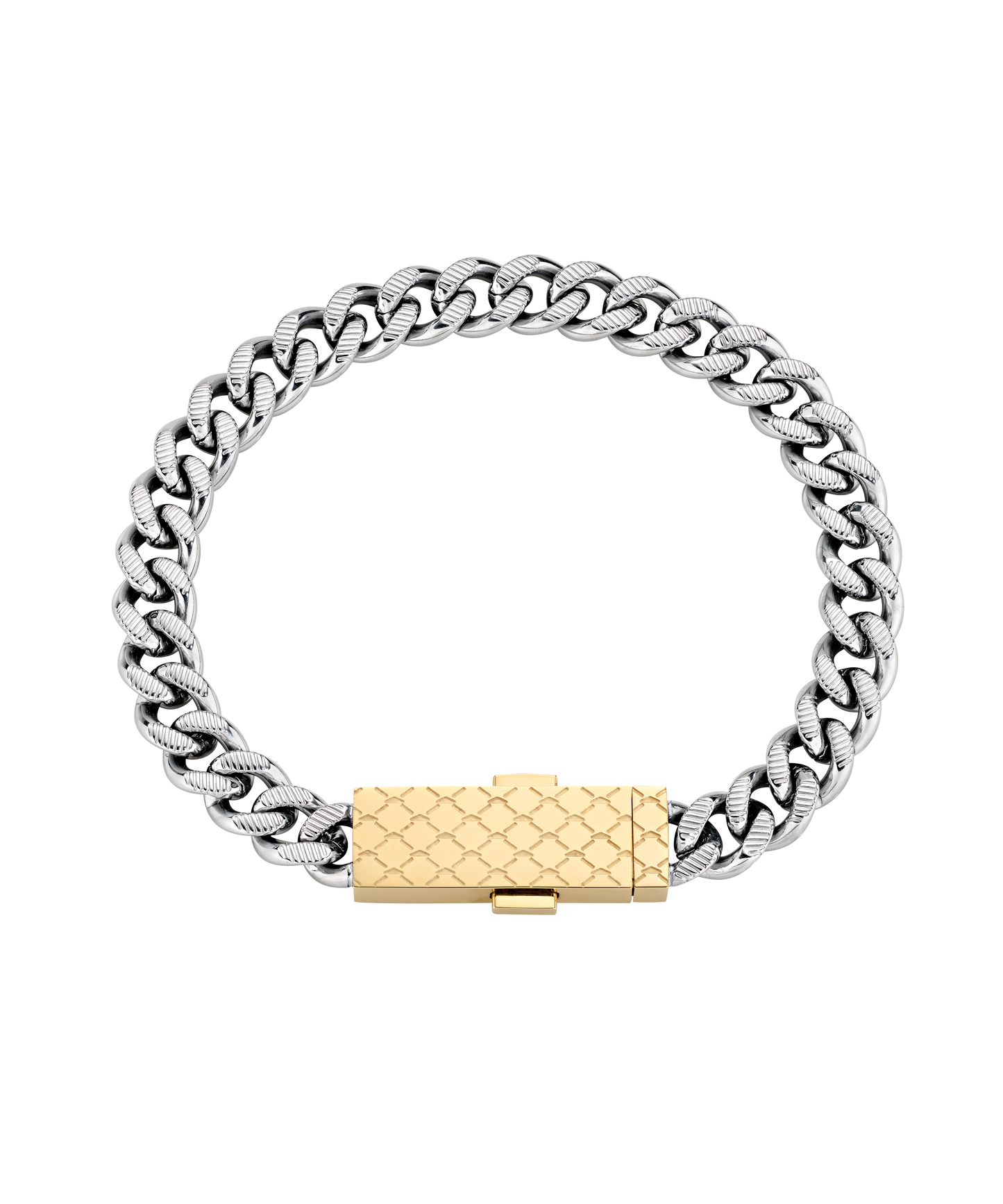 UCD Rhodium & Yellow Gold-Tone Chain Bracelet