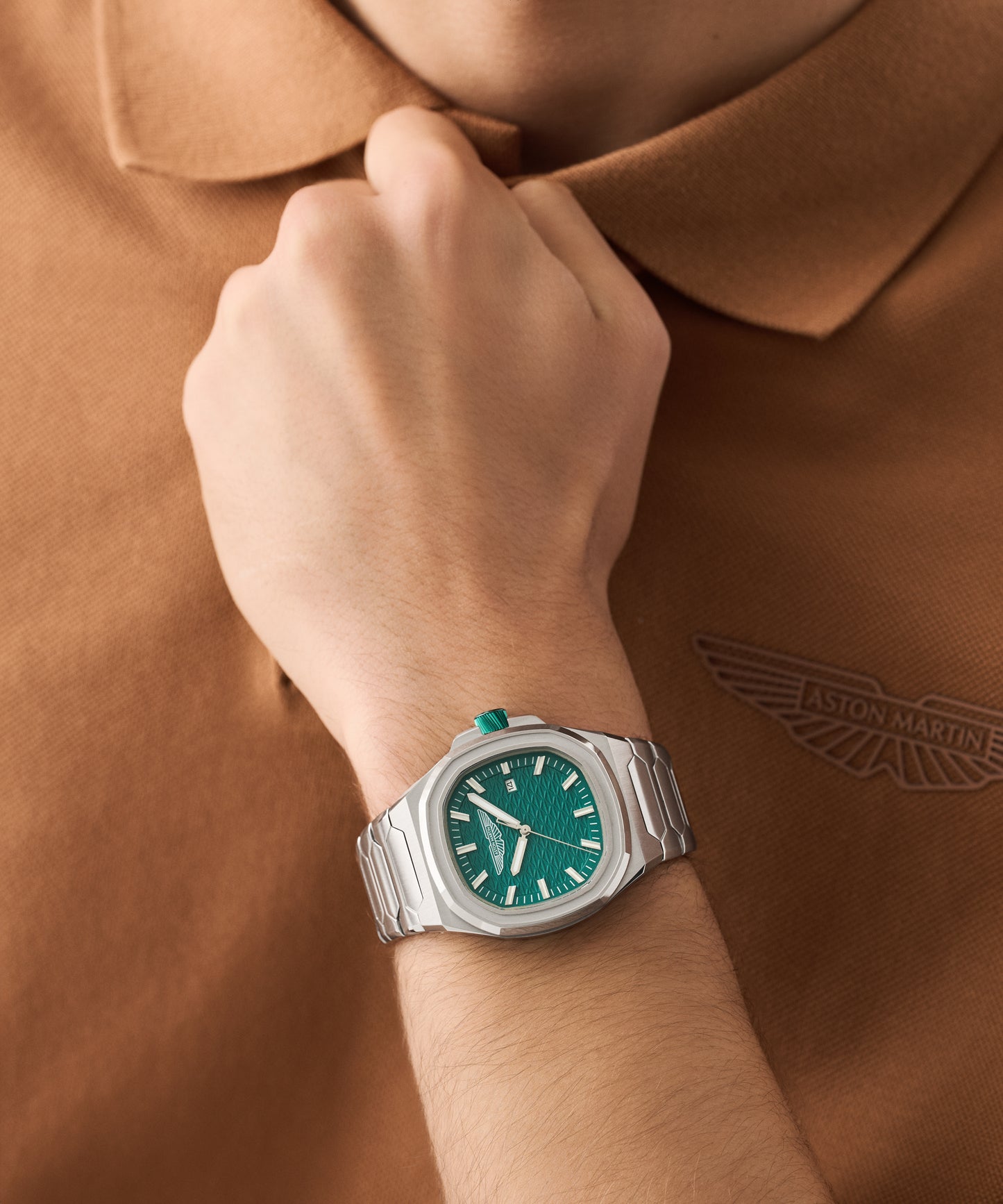 GPQ Podium Green Dial Stainless Steel Bracelet Watch