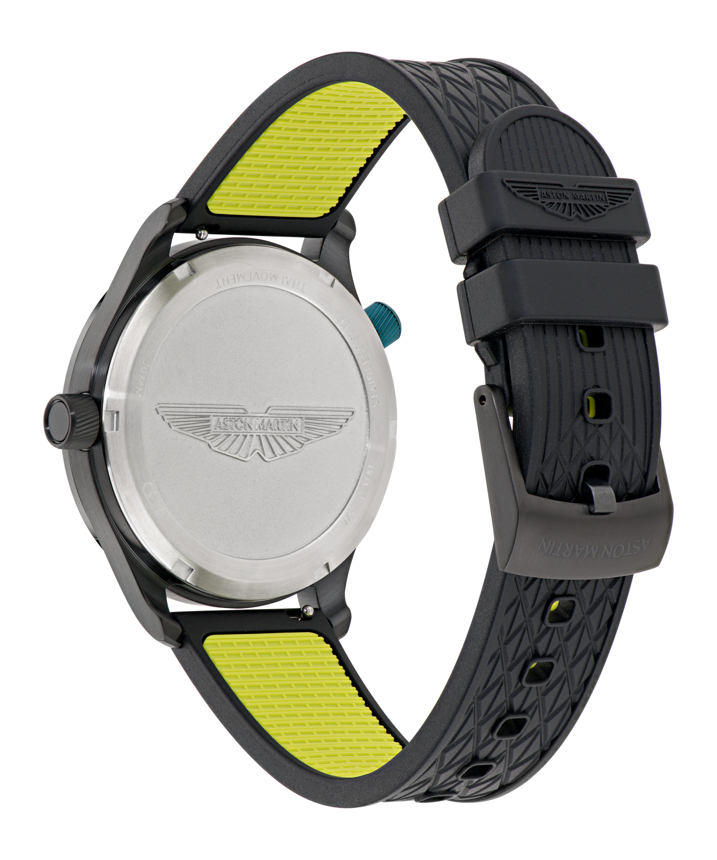 GRZ IP Black Stainless Steel Black Silicone Watch