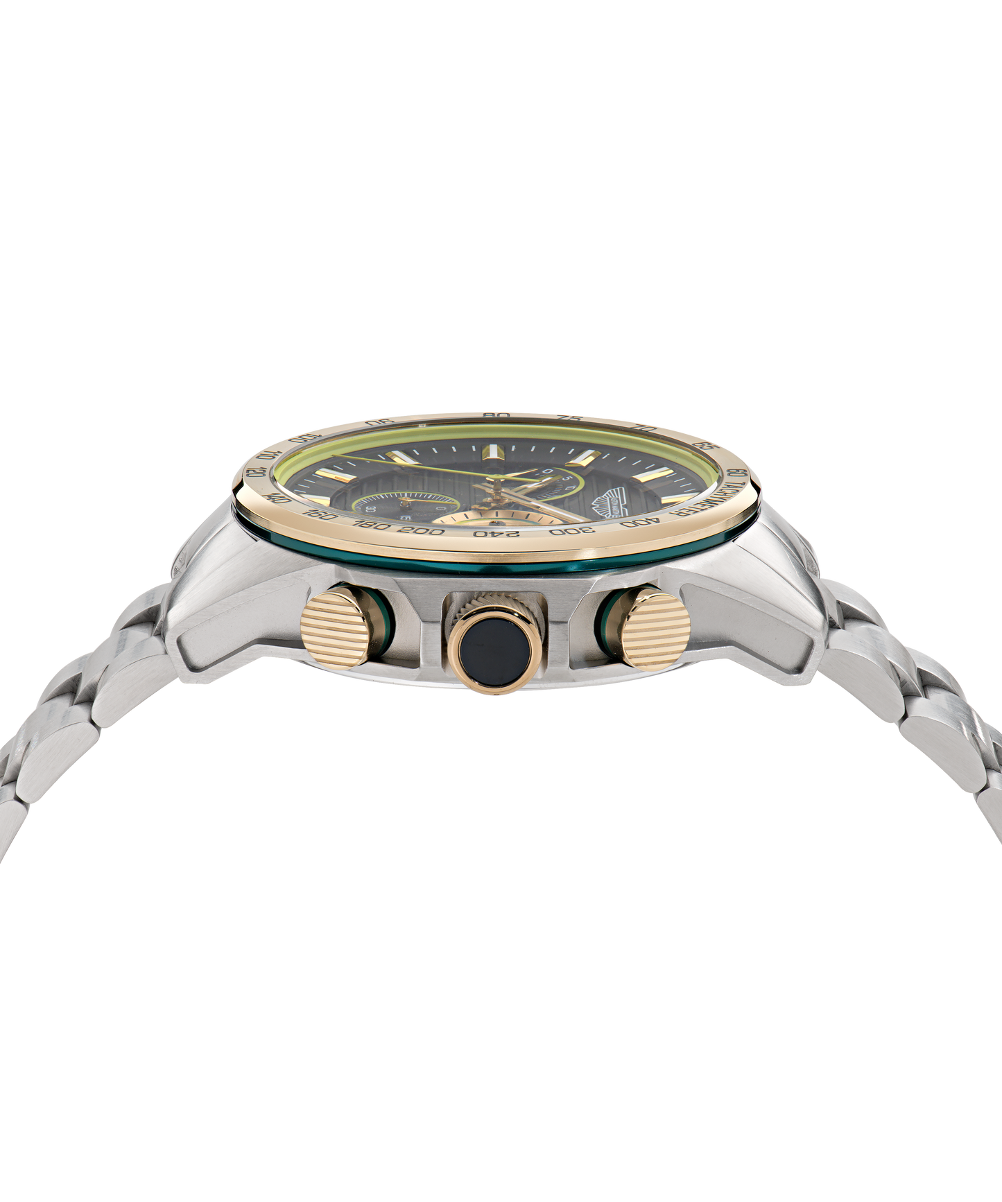 HDL Two Tone Blue Dial Stainless Steel Bracelet Watch