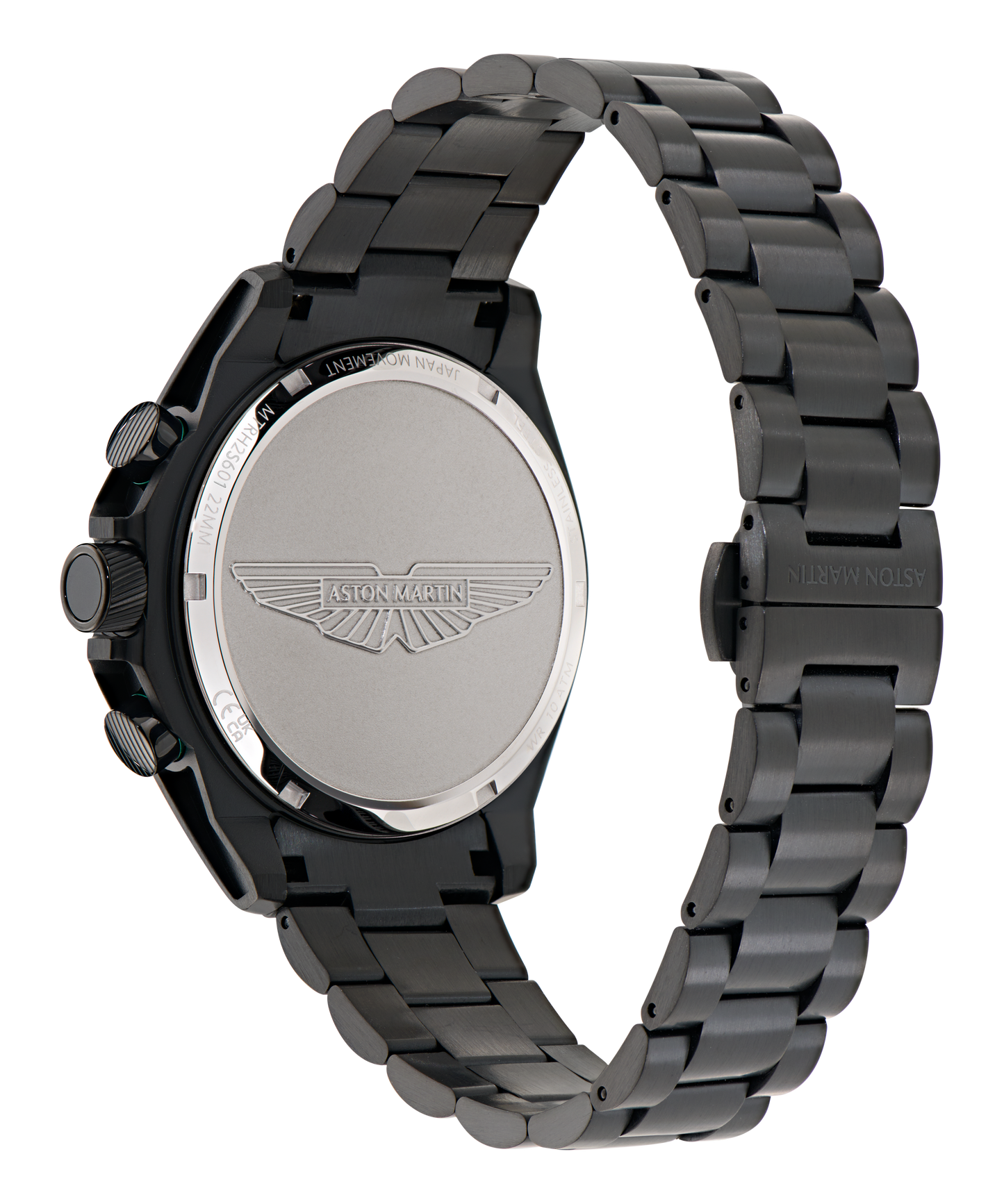 HLC Chronograph Solar IP Black Stainless Steel Bracelet Watch