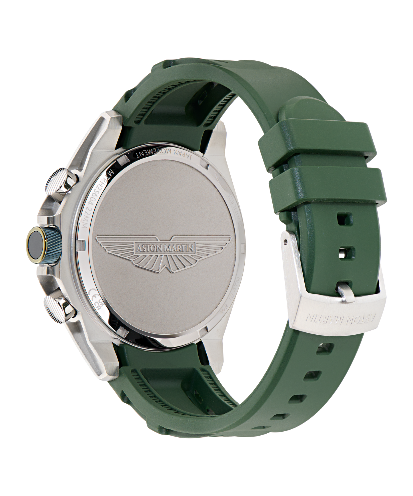 HLC Chronograph Solar Bertelli Green Silicone Strap Watch