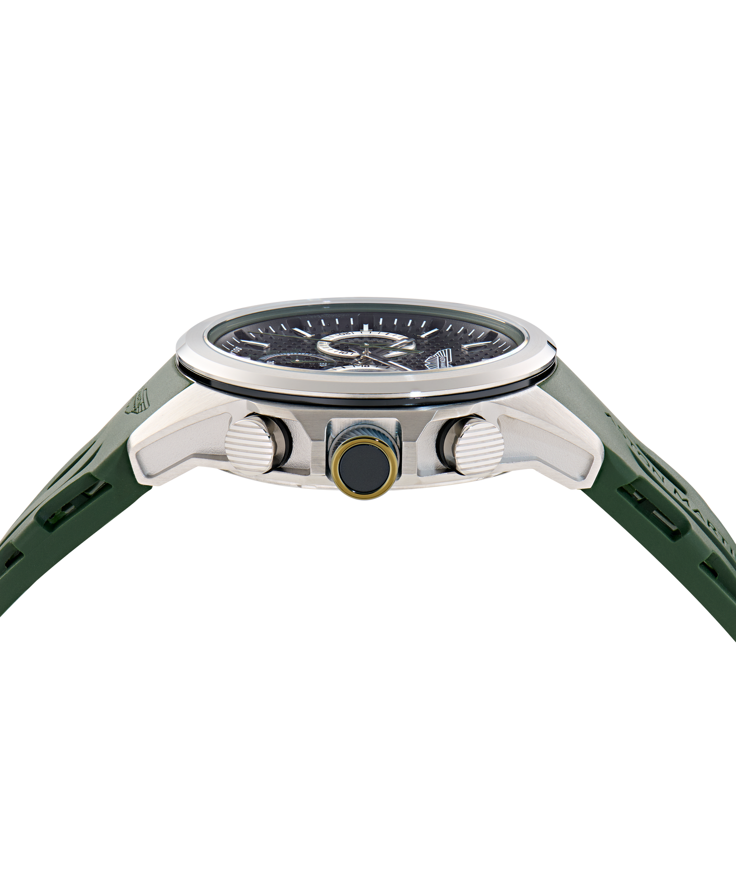 HLC Chronograph Solar Bertelli Green Silicone Strap Watch