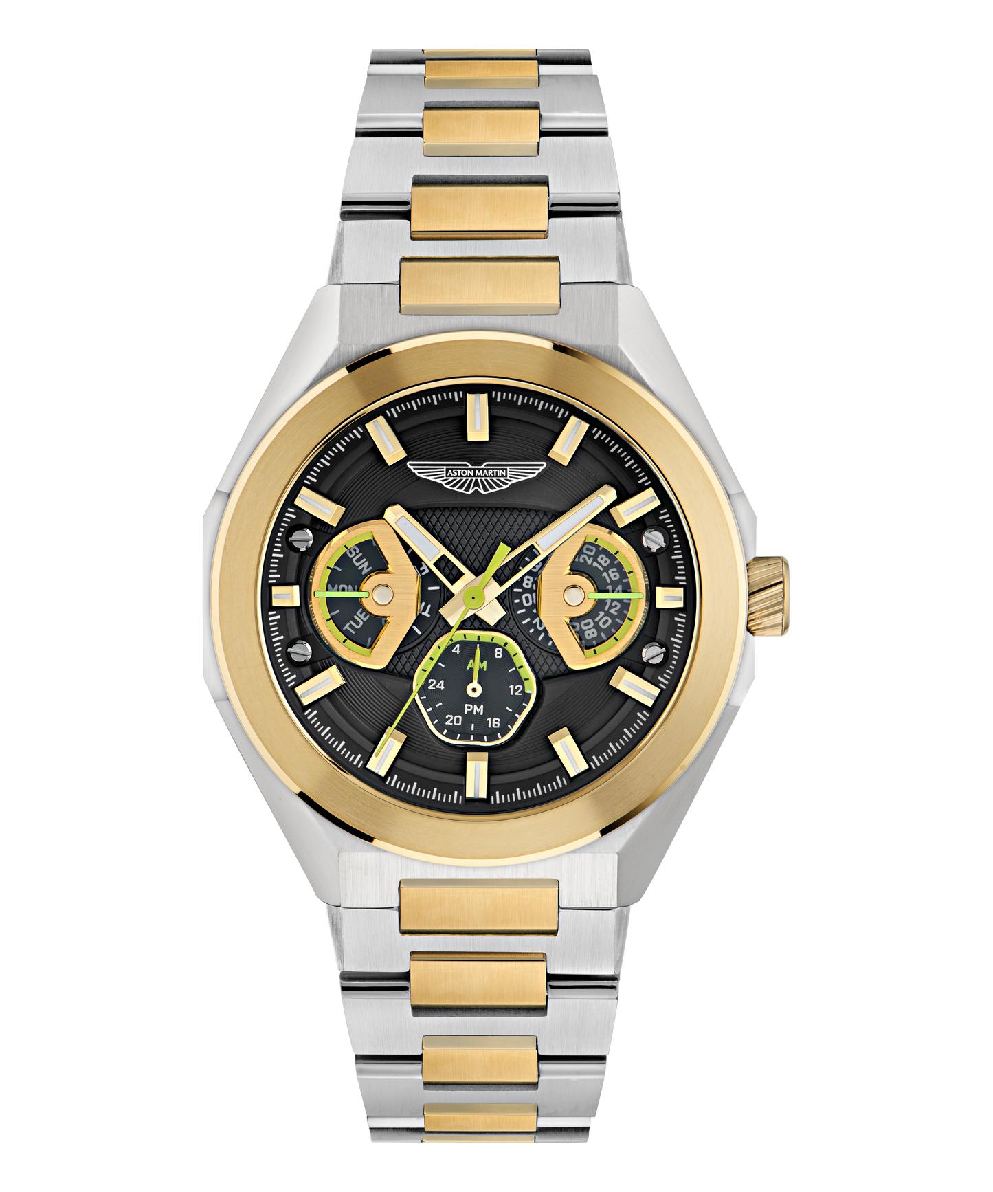TKS Black Two Tone Steel Bracelet Watch
