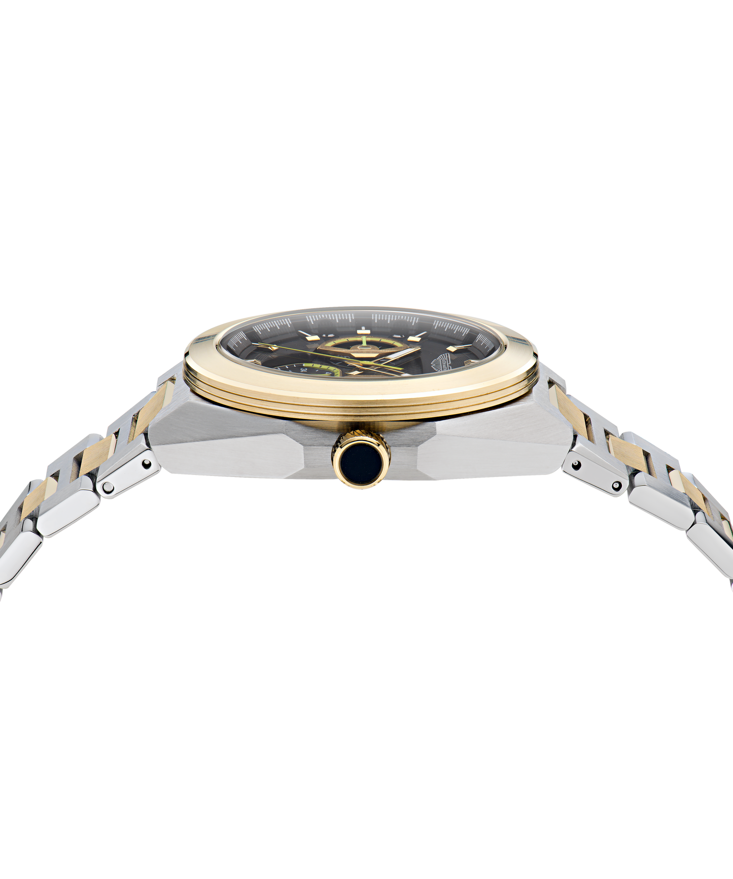 TKS Black Two Tone Steel Bracelet Watch