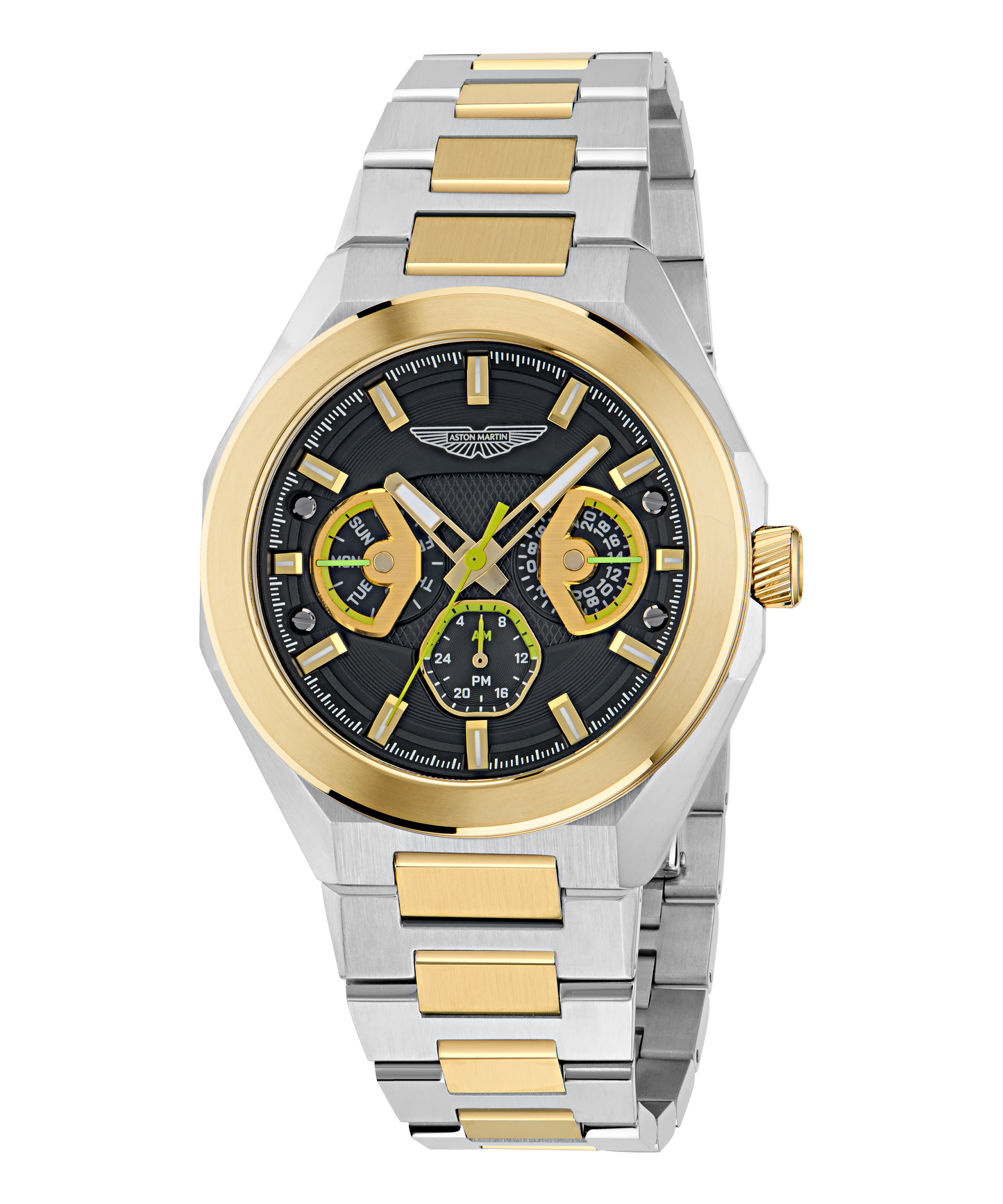 TKS Black Two Tone Steel Bracelet Watch
