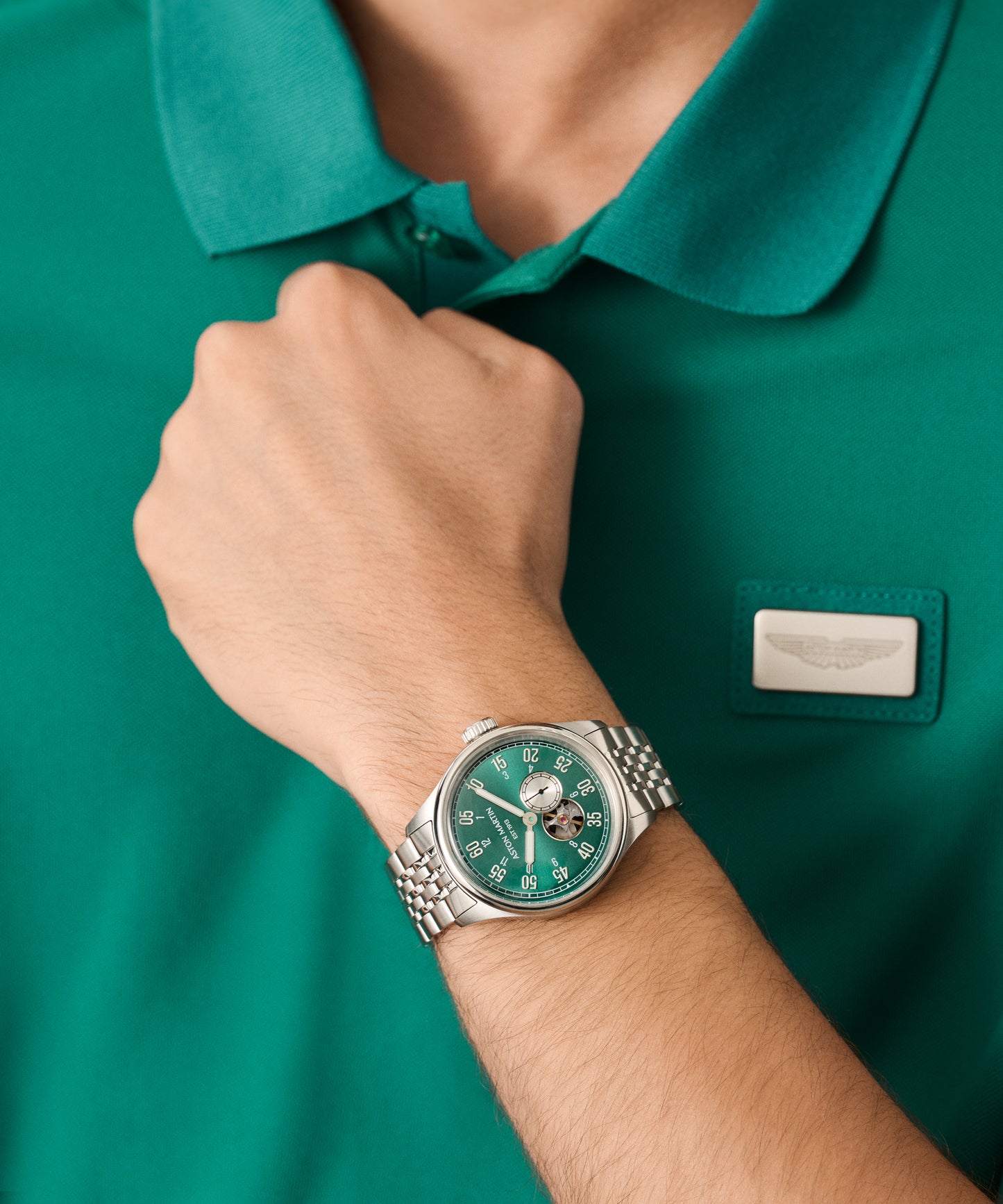 TS1 Automatic Podium Green Stainless Steel Bracelet Watch