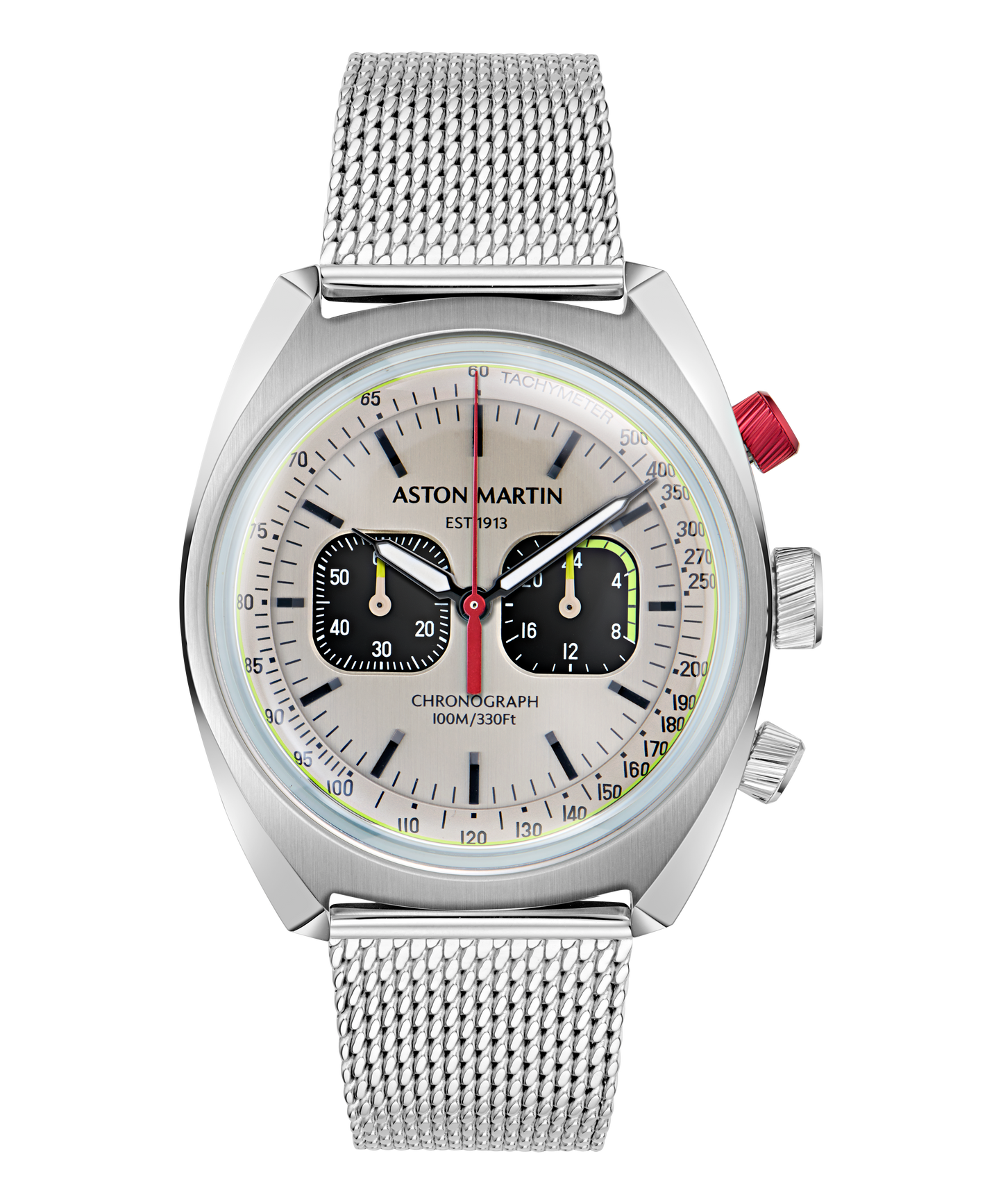 TS2 Chronograph Stainless Steel Mesh Bracelet Watch