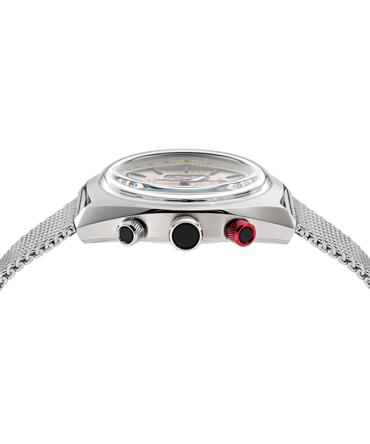 TS2 Chronograph Stainless Steel Mesh Bracelet Watch