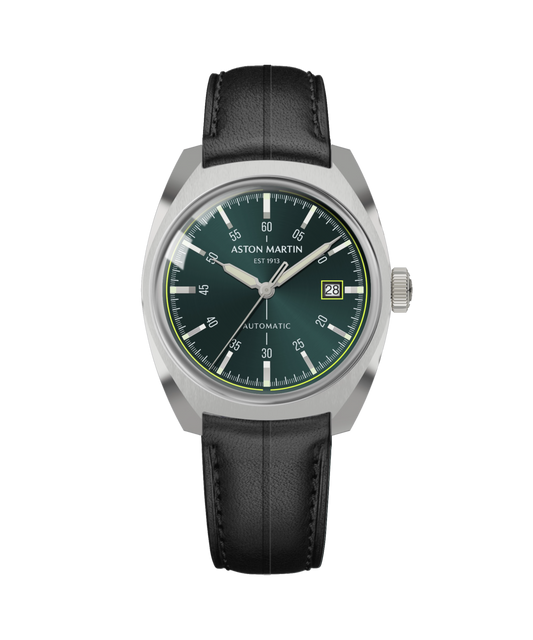 TS2 Automatic Black Leather Strap Watch