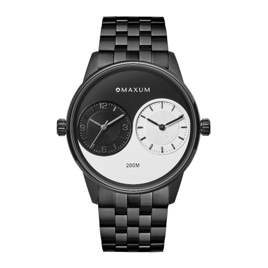 Maxum x Taylor Steele - Yinyang Dial, Black Case & Black Bracelet