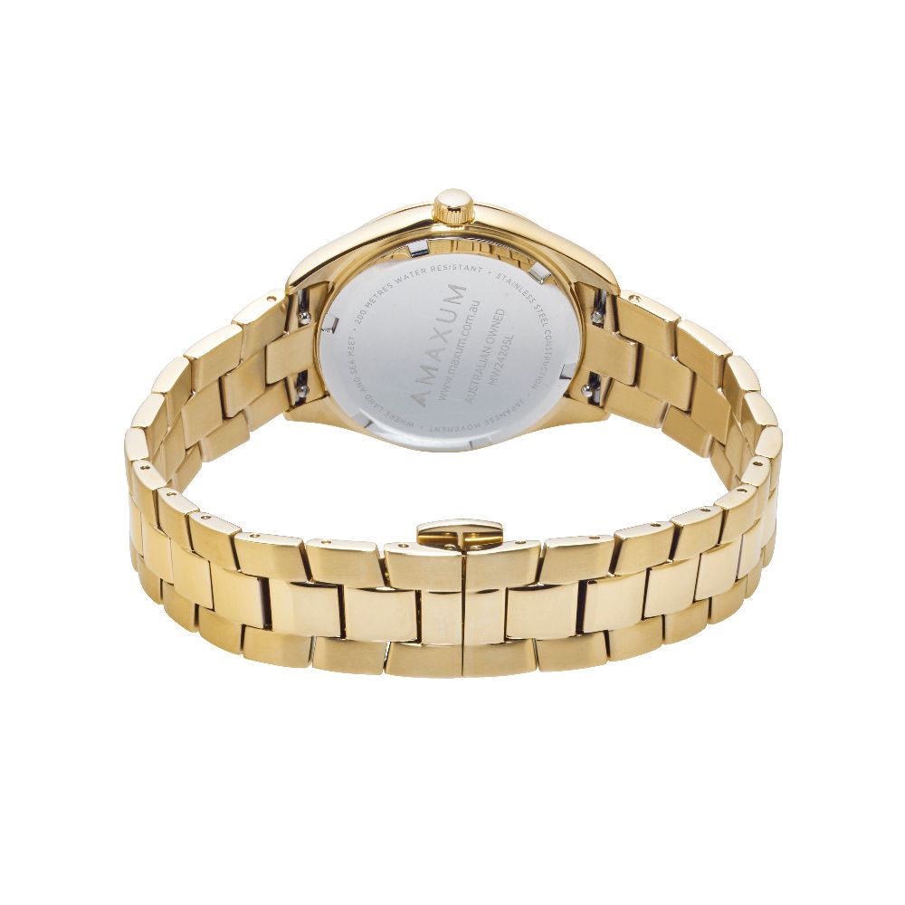 Sydney -  Green Dial, Gold Tone Case & Gold Bracelet