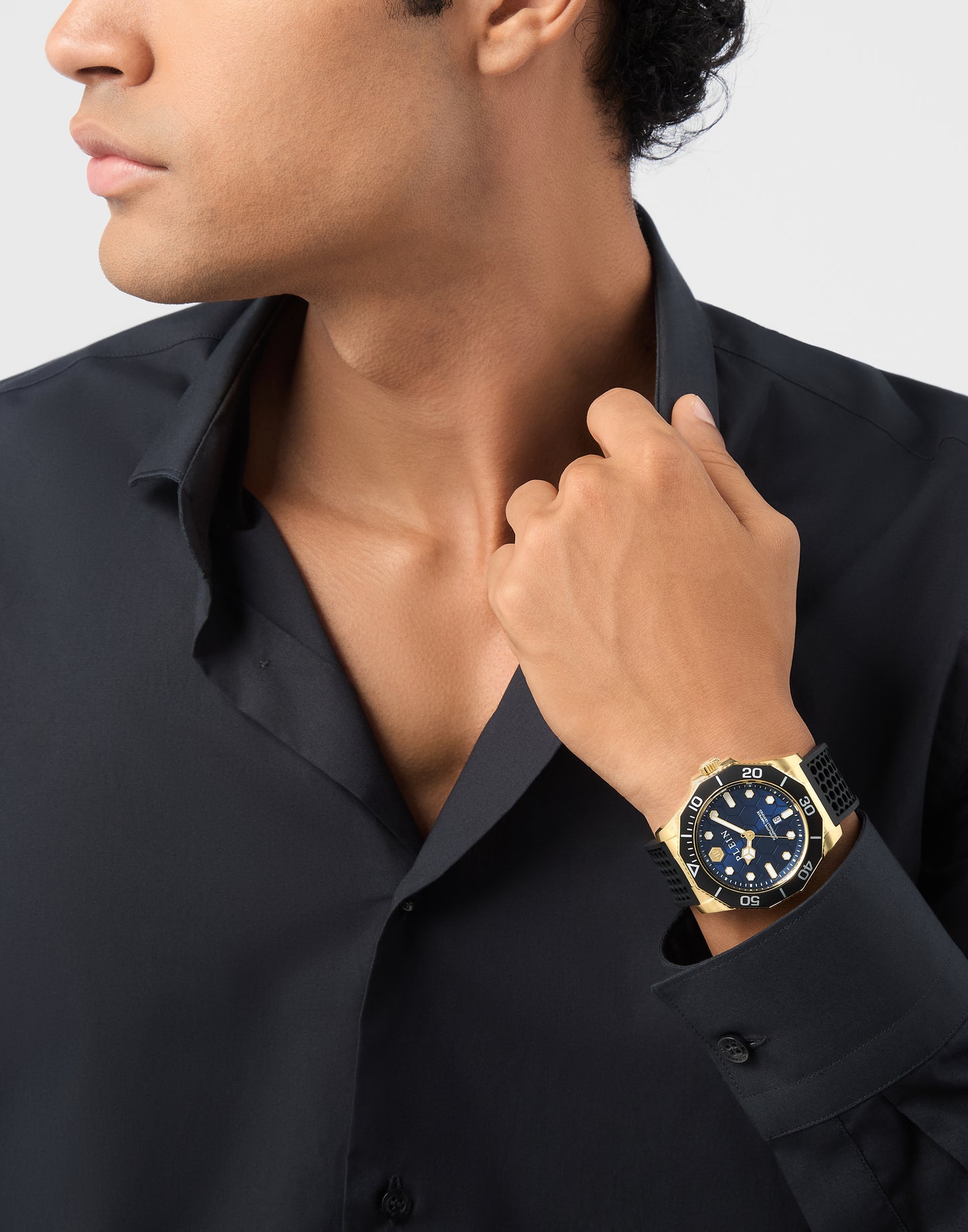 AQUASTORM 44mm Gold-Tone Analogue Watch