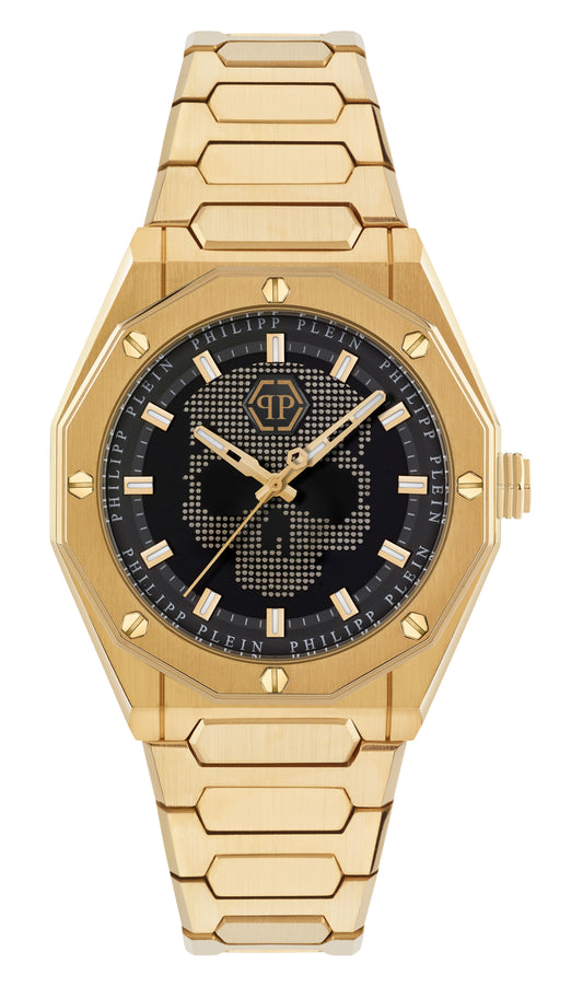 PLEIN DELUXE 44mm Gold-Tone Analogue Watch