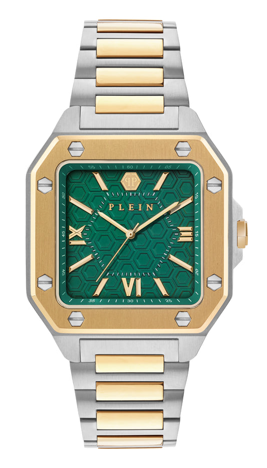 PLEIN EDGE 42mm Two-Tone Analogue Watch