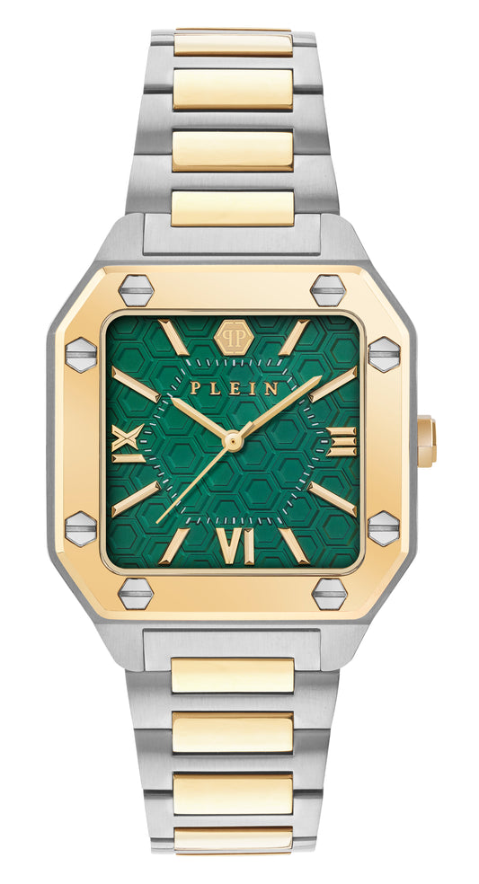 PLEIN EDGE 34mm Two-Tone Analogue Watch