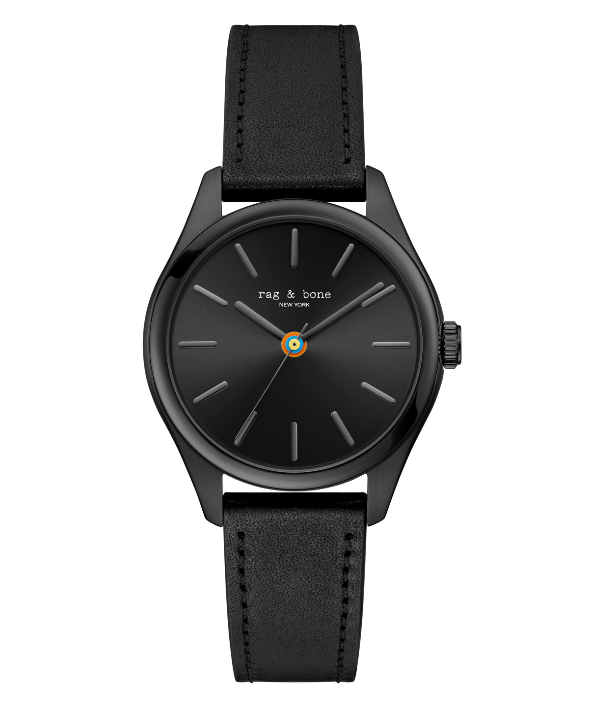 Rag & Bone Dean Black-Tone Analogue Watch