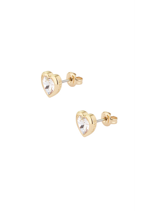 HAN: Crystal Heart Stud Earrings