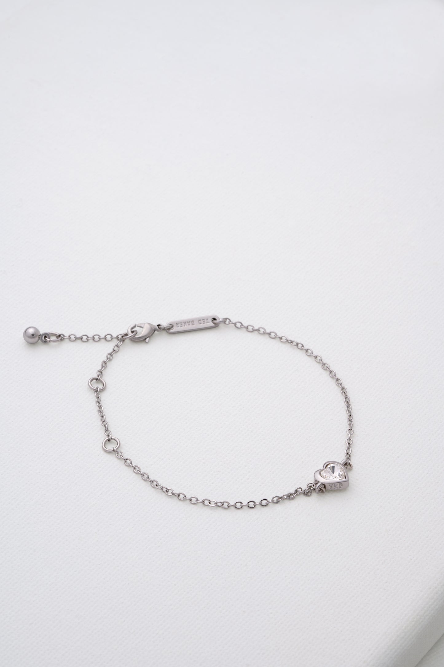 HANSAA: Crystal Heart Adjustable Bracelet