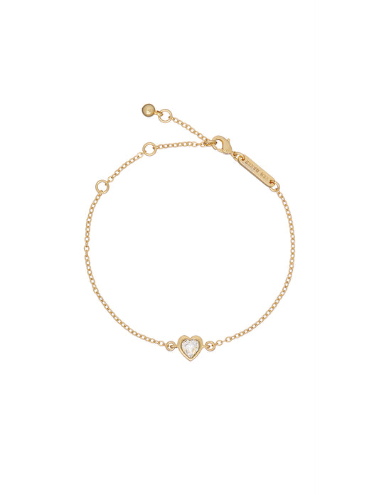 HANSAA: Crystal Heart Adjustable Bracelet