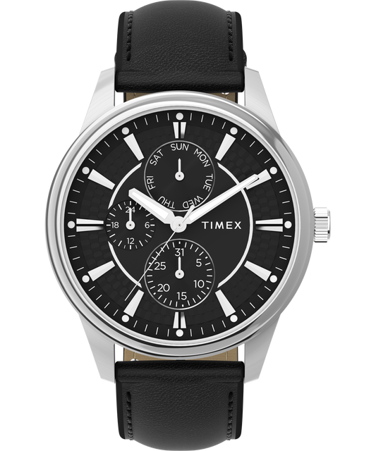 Chicago 45mm Leather Strap Watch