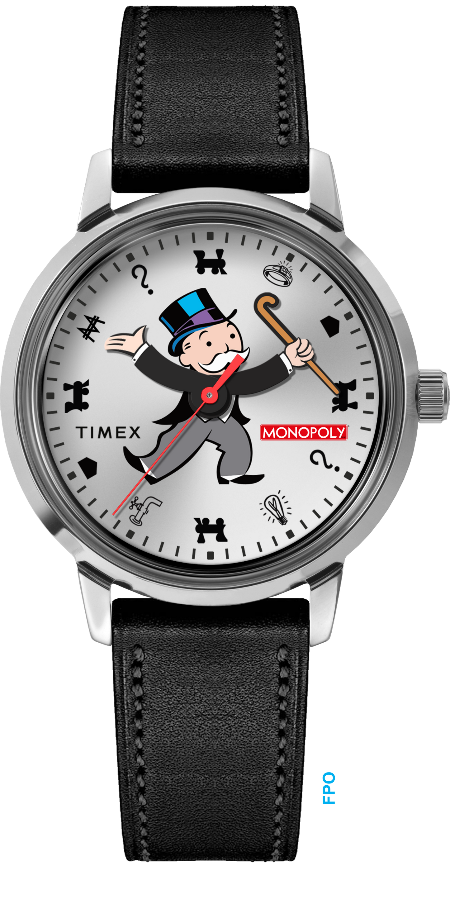 Timex x Monopoly Marlin® 38mm Leather Strap Watch