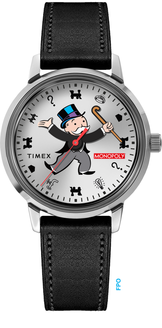 Timex x Monopoly Marlin® 38mm Leather Strap Watch