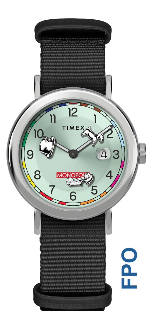 Timex x Monopoly Weekender 37mm Fabric Strap Watch