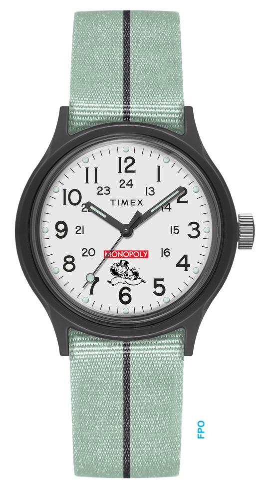 Timex x Monopoly MK1 36mm Fabric Strap Watch