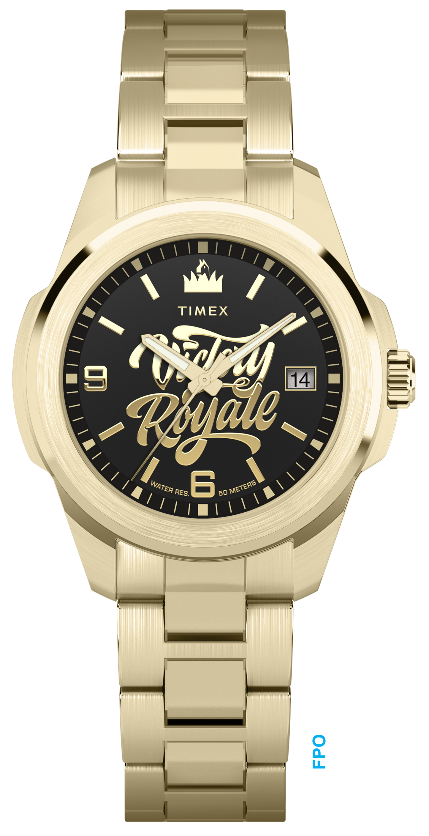 Timex x Fortnite Essex 45mm Stainless Steel Bracelet Watch