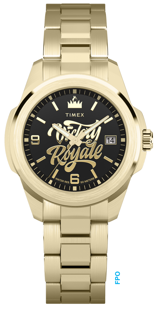 Timex x Fortnite Essex 45mm Stainless Steel Bracelet Watch