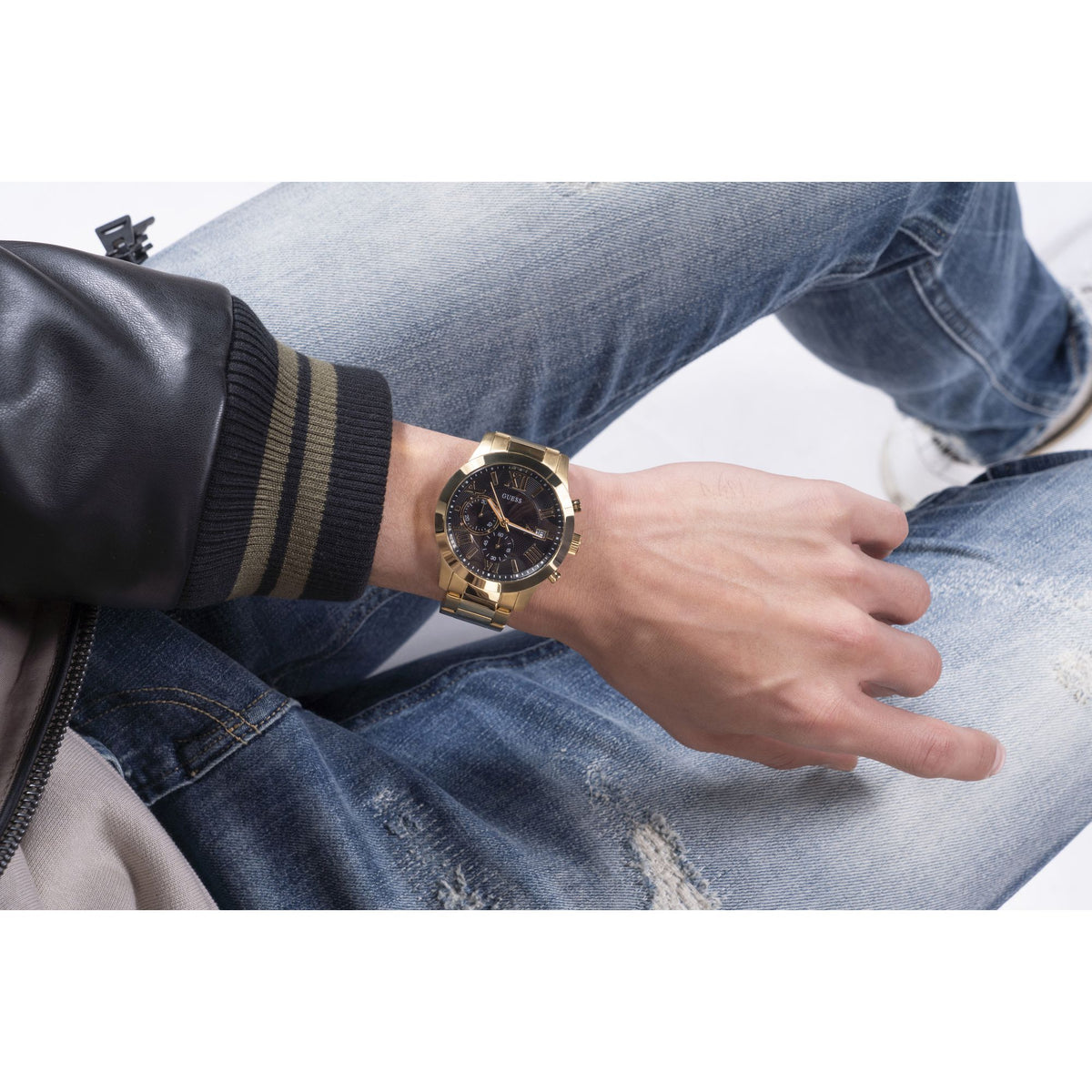 Guess Atlas Mens Watch in Gold