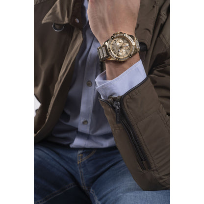 Frontier Gold Tone 48mm Watch