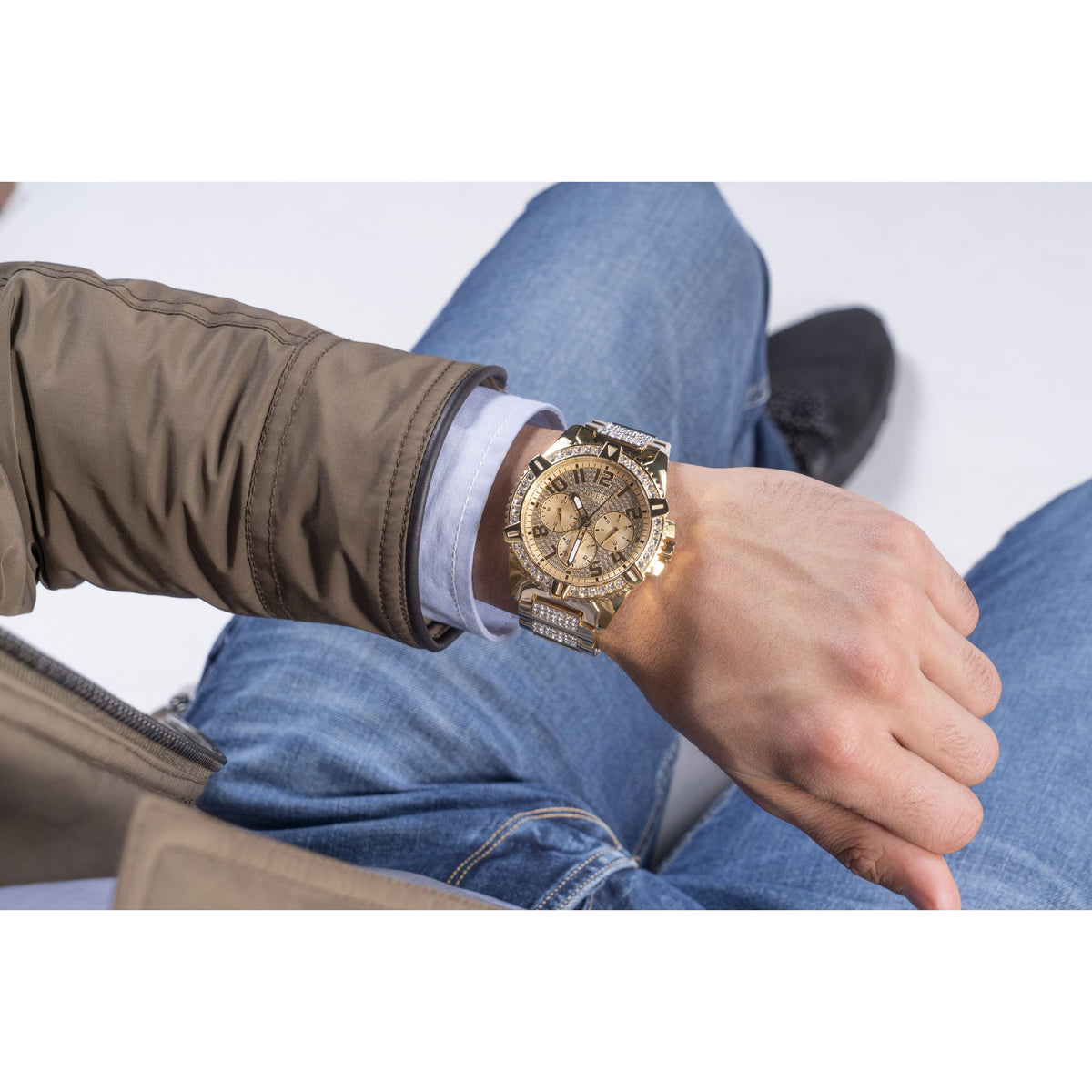 Frontier Gold Tone 48mm Watch