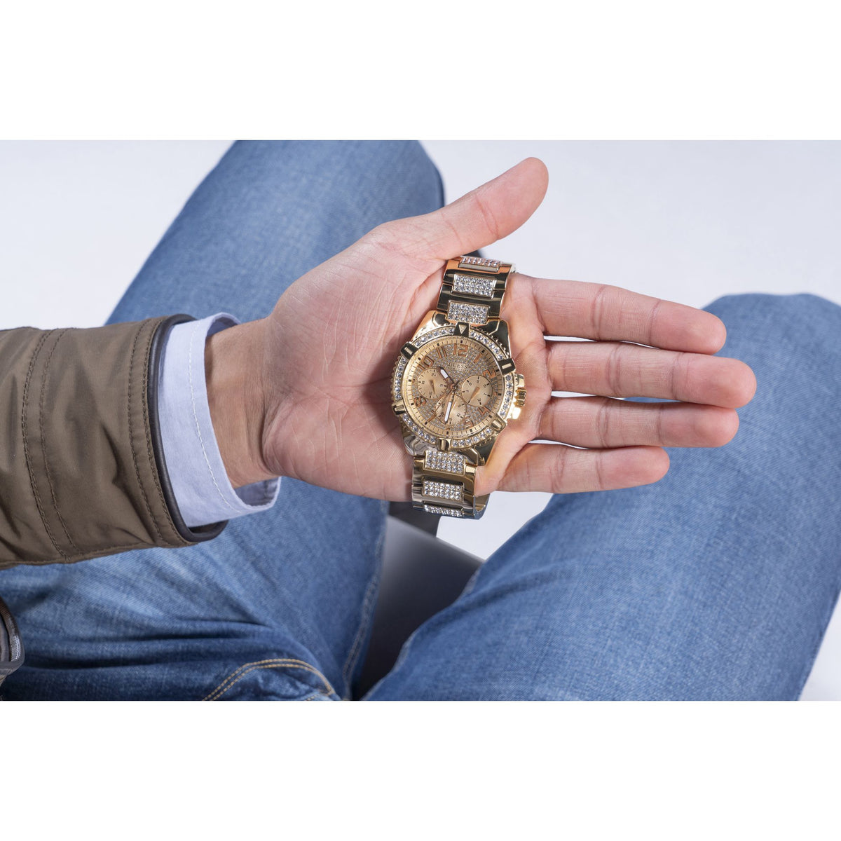 Frontier Gold Tone 48mm Watch