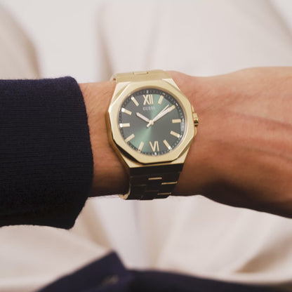 Guess Men's Gold Tone 41.5mm Analogue Watch